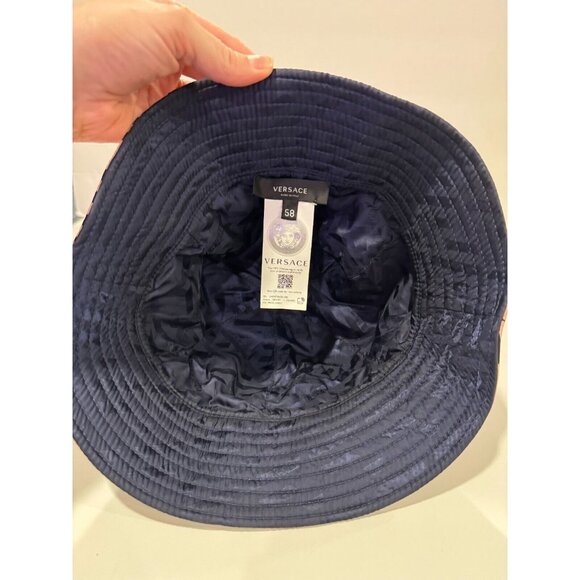 Vintage Versace Monogram print nylon bucket hat Size 58 - Picture 5 of 5